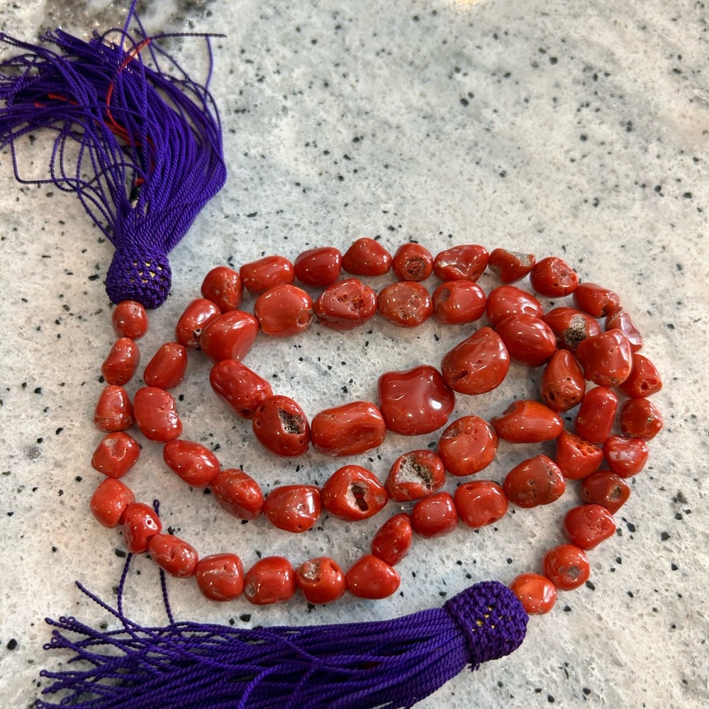 Find Italian red coral beads to make necklace
